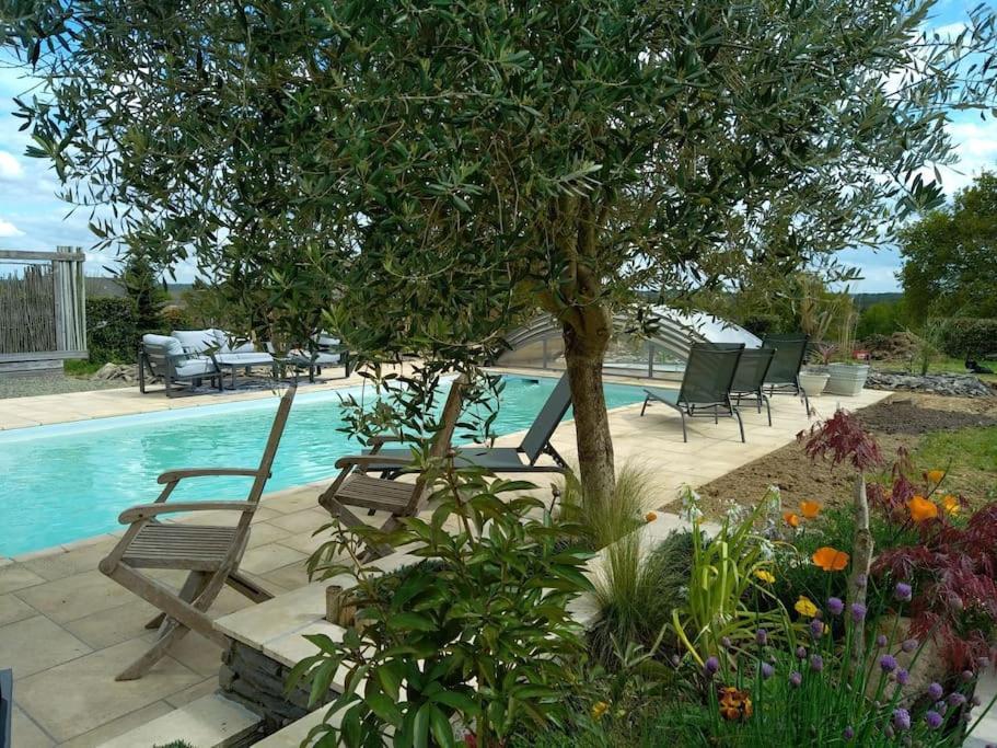 Maison/Villa Avec Piscine Privee Gite Brain D'Eau La Chapelle-de-Brain Luaran gambar